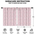 thumbnail image 2 of Blackout Kids Curtains,Pink Unicorn Doodle Pattern Childrens Insulated Curtains Set Of 2,Bedroom Essentials,Toddler Room Decor 42"x54", 2 of 5