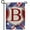 Monogram B, variant on America Forever Patriotic Shield Monogram G Garden Flag, 12.5 x 18 inch Double Sided, Red White Blue Letter G Flag, USA Shield Decorative Outdoor Yard Art, Memorial Day 4th of July Decor