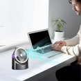 thumbnail image 4 of Rotating Desk Fan, Quiet and Adjustable, 16 x 13 x 9 cm, with Hanging Lighting, Compact Cooling Device, 180 Degree Rotation., 4 of 5