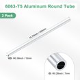 thumbnail image 3 of Tubo redondo de aluminio 6063 de 400 mm en paquete de 2, 7 mm ID 10 mm OD, tubería de aluminio sin costura para construcción / mecanizado / manualidades DIY [0.28x0.39x15.75IN], 3 of 7