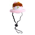 thumbnail image 1 of Shisuyan Cake Shape Cat Headgear Adorable Pet Hat Pink 1Set 4.7X4.7X2.8In, 1 of 8