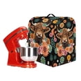thumbnail image 6 of TSOVTHRID Boho Mandala Highland Cattle Pattern Mixer Cover Dust Cover for Kitchen Mixer with Storage Pockets Waterproof Polyester Coffee Maker Cover for 4.5-5 Quart Stand Mixer Accessories Decor,S, 6 of 7