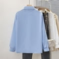 thumbnail image 6 of CENL Women Casual Chiffon Shirt Female Long Sleeve Loose Solid Blouse Top Office Lady, 6 of 9