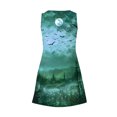thumbnail image 5 of Vestido de Verano para las Mujeres Impresión de la Moda Bolsillo sin Mangas Cuello en V, Vestido Casual para la Playa Y Diario, 5 of 5