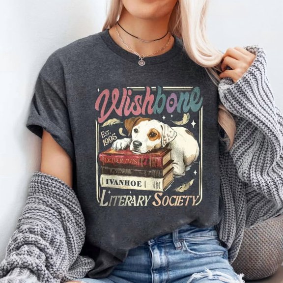 Wishbone Literary Society T-shirt Sizes S-5XL