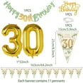 thumbnail image 2 of YANSION Sage Green 30th Birthday Party Decorations,  Happy 30th Birthday Pennant Banner, Metallic Gold Sequin Sage Green Beige Balloons Number 30 Balloon for Party Birthday Decorations, 2 of 8