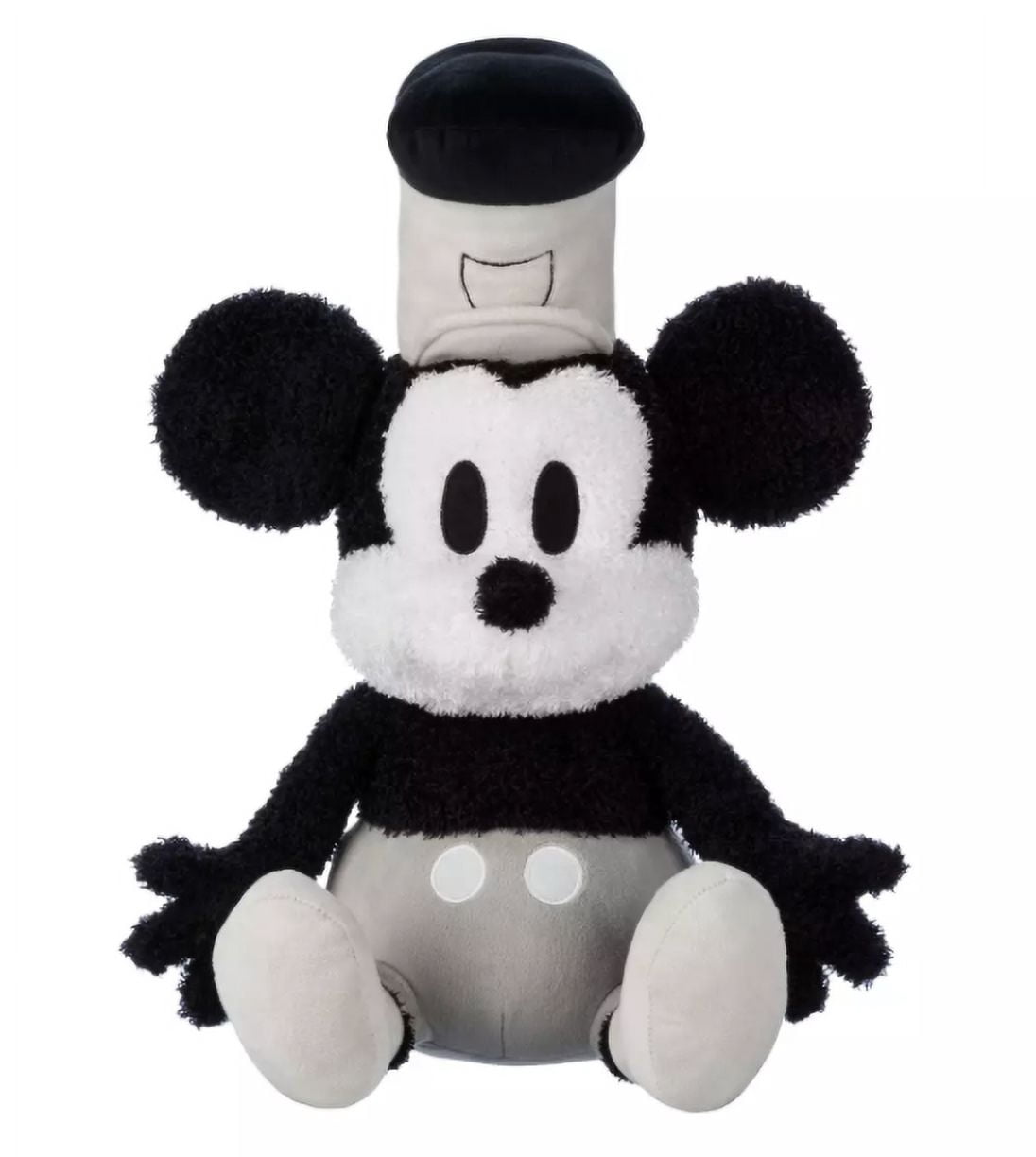 Disney Parks Mickey Mouse Weighted Plush &ndash; Steamboat Willie &ndash; 17'' New With Tag