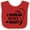 Red and White, variant on Inktastic I Hooked Papa's Heart with Fishing Rod Boys or Girls Baby Bib