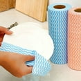 thumbnail image 2 of HEVIRGO 1 Roll Dish Cloth Single-use Lint Free Absorbent Non Woven Fabric Disposable Bowl Plate Washing Rag Kitchen Washcloth Daily Use, 2 of 11