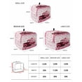 thumbnail image 2 of Valentine's Day Small Toaster Cover 2 Slice, Kitchen Appliance Covers, Pink Romantic Truck Love Roses Red Plaid Toaster Oven Cover with Loop, Bread Machine Cover Polyester Dust Cover Protection, 2 of 4