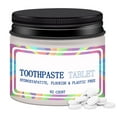 thumbnail image 2 of Pastillas de Pasta Dental Masticables Naturales En Frasco de Vidrio Ecológico | Hidroxiapatita Remineralizante | Paquete de 62 Pastillas, 2 of 7