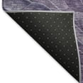 thumbnail image 5 of Addison Rugs Mayfield Premium Machine Washable Transitional Swirls Purple Runner Rug, 2'3" X 7'6" Machine Washable Transitional Swirls Purple Oversized Sherpa Throw Blanket, 5 of 6