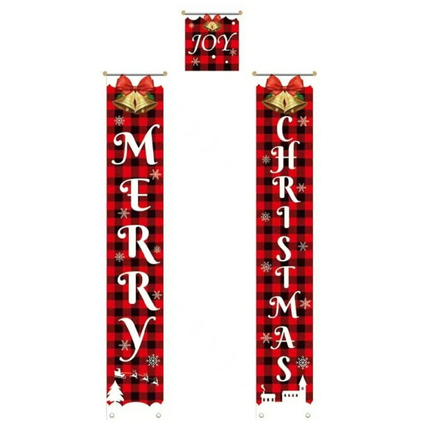 Cateissary Pareado de puerta de Navidad, colgantes interesantes para vacaciones en casa, diseño de escena, decoraciones colgantes de fondo DIY, Kits de decoración para fiestas Tipo 1