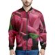 thumbnail image 3 of Chaqueta con cremallera con estampado de flores de narciso y lirio para hombre, sudadera informal de manga larga con estampado 3D de plantas, abrigo de calle, chaquetas holgadas, 3 of 5