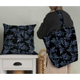 thumbnail image 5 of Soimoi Leaf Printed, Poly Canvas Fabric, Decor Sewing Fabric by The Yard 56 Inch Wide,Decorative Fabric for Curtains Tote Bags, Black & Purple, 5 of 6