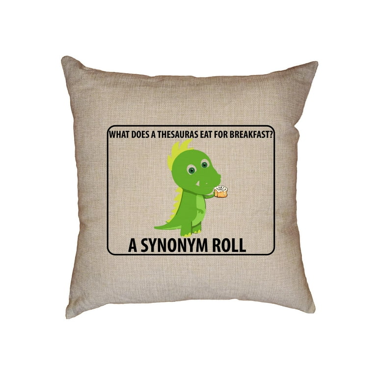 Thesaurus Ate A Synonym Roll for Breakfast - Cute Dinosaur ...