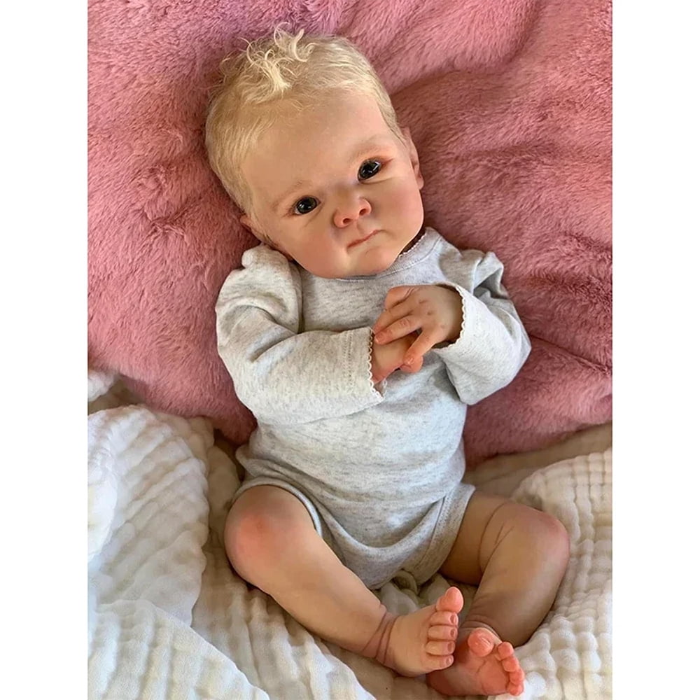 Lifelike Reborn Baby Dolls - 20 inch Realistic Reborn Baby Doll Real Life Realistic Baby Dolls Poseable Full Vinyl Girl Body Baby  for Children 3+