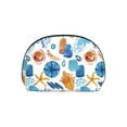 thumbnail image 7 of YFYANG 2 Piece Women's Portable Makeup Bags, Blue Abstract Watercolor Doodle Clutch Travel Toilet Bags Cosmetic Organizer, 7 of 7
