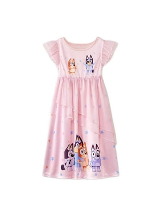 Bluey Little Girls Nightgowns Sleepshirts in Girls Nightgowns Sleepshirts Walmart