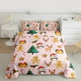 thumbnail image 2 of Castle Fairy Children Gingerbread Man 3-Piece Full Size Comforter Sets,Christmas Tree Bedding Comforter Set,Festival Xmas Lightweight Bedding Sets,Super Cozy Room Decor, 2 of 8