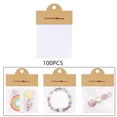 thumbnail image 3 of Bolsas de embalaje de joyería Bolsas de joyería Práctico plegado con tarjetas de presentación de amor Marrón, 3 of 8