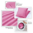 thumbnail image 4 of Nestl Velvet Throw Pillow Covers Solid Square Soft Decorative Pillow Cover for Sofa, 24" x 24", Light Pink, Pack of 2, 4 of 8