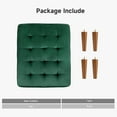 thumbnail image 7 of Vesgantti Large Ottoman, Tufted Coffee Table Ottoman for Living Room, Oversized Upholstered Velvet Ottomans Bench, 32 inch Ottoman Foot Rest for Bedroom, Green, 7 of 7