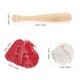 thumbnail image 3 of KAKOWELY 2 juegos de bate de béisbol, guante y pelota en miniatura para deportes, accesorios deportivos para casas pequeñas., 3 of 4