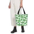 thumbnail image 4 of Lsque Green Leaves Pattern Beach Tote,Shoulder Handbag,Spacious Tote Bag,Lightweight Travel Bag,Versatile Shopping Bag, 4 of 6