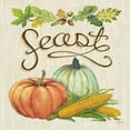 thumbnail image 2 of Urban, Mary 26x26 White Modern Wood Framed Museum Art Print Titled - Autumn Harvest II Linen, 2 of 4