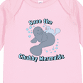 thumbnail image 4 of Inktastic Save the Chubby Mermaids with Cute Manatees Boys or Girls Long Sleeve Baby Bodysuit, 4 of 5
