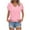 Dark Pink, variant on Womens Summer Tops, Xunlbb Women's Fashion Solid Color Slit Raglan Sleeve Short Sleeve Blouse V-Neck T-Shirt Tops(Khaki,S)