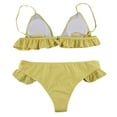 thumbnail image 4 of VerPetridure Women's Triangle Bikini Sets Two Piece Swimsuit High Waisted V Neck Twist Front Adjustable Spaghetti Straps Bathing Suit for Women, 4 of 7