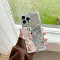 thumbnail image 6 of Mirror Makeup Bears and Hearts Phone Case, Fashion Cute Bear & Love Heart Flower Kawaii Case for Women Girls Shockproof Protection Phone Cover(Hearts,12promax), 6 of 13