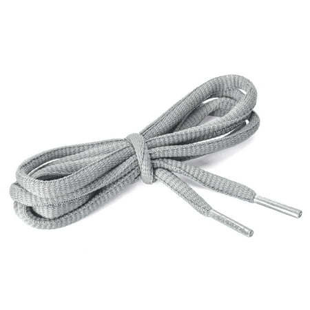 gray oval shoelaces