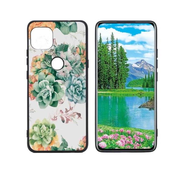 Floral-308 Phone Case, Degined for Moto One 5G Ace Case Men Women, Flexible Silicone Shockproof Case for Moto One 5G Ace