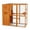 Orange, variant on COZIWOW Wood Cat House Catio Outdoor Enclosure, 2 Resting Condos, 2 Platforms, 4-Tier Cat Play Cage, Orange