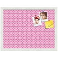 thumbnail image 2 of PinPix 20x15 Custom Cork Bulletin Board Pink - White Dots Poster Board Has a Fabric Style Canvas Finish, Framed in Pink - White Dots, by ArtToFrames (PinPix-362), 2 of 6