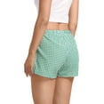 thumbnail image 2 of Women Pajamas Shorts Gingham Cute Short Pants Plaid Lounge Shorts Sleep Bottoms Elastic Boxers Streetwear, 2 of 4
