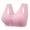 60#Watermelon Red, variant on Daisy Bras for Older Women Front Closure Bra Cotton Bra Comfortable Bra Plus Size No Underwire Front Snap Bra