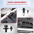 thumbnail image 4 of 70 PCS Engine Under Cover Splash Shield Guard Body Bolts, Universal Bumper Liner Push Fastener Rivet Clips, 4 of 5