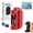 Red, variant on Automatic Fishing Knot Tying Tool, Portable Electric Lure GT Knotter and Easy Cast Line Tying Machine for Anglers, Battery-Operated Tackle Accessory, Black