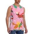 thumbnail image 2 of KLL Different Dogs Christmas Print Workout Tank Tops Gym Sleeveless Fitness Muscle Tee-Small, 2 of 7