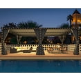 thumbnail image 7 of MELLCOM Louvered Pergola 12x24, Aluminum With Adjustable Roof, Outdoor With Waterproof Curtains and Nets, Dark Grey, 7 of 7