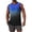 Blue, variant on Mens Compression Shirt Sleeveless Gradient Printed Basketball Football Baseball Undershirt Quick Dry Kids Athletic Tank Tops,White(XXL)