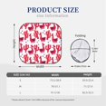 thumbnail image 3 of Windshield Sun Shade, Exotic Cute Alpaca Cactus Red Foldable Car Sun Shade Windshield For Front, 2 Pieces, 3 of 4