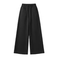 thumbnail image 5 of JnLxul Sweatpants for Women Wide Leg Elastic Waist Drawstring Baggy Casual Adjustable Bottom Jogger Sweatpants with Pockets(Large), 5 of 6
