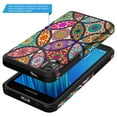 thumbnail image 4 of Moto E6 Case, Kaesar Slim Hybrid Dual Layer Shockproof Hard Cover Graphic Fashion Cute Colorful Silicone Skin Cover Armor Case for Moto E6 (Colorful Mandala), 4 of 5
