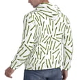 thumbnail image 3 of Hoodies for Men - green Asparagus Pattern Long Sleeve Comfrt Men'S Fashion Hoodies & Sweatshirts, Sweatshirts for Men Hoodies Pullover Clothing Clothes with Pouch, 3 of 7