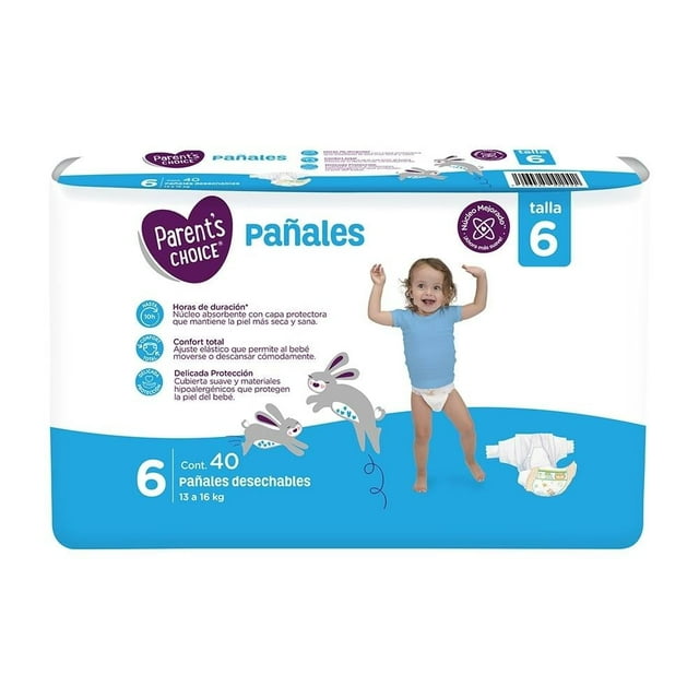 Pañal para Bebé Parent's Choice . Etapa 6 40 piezas